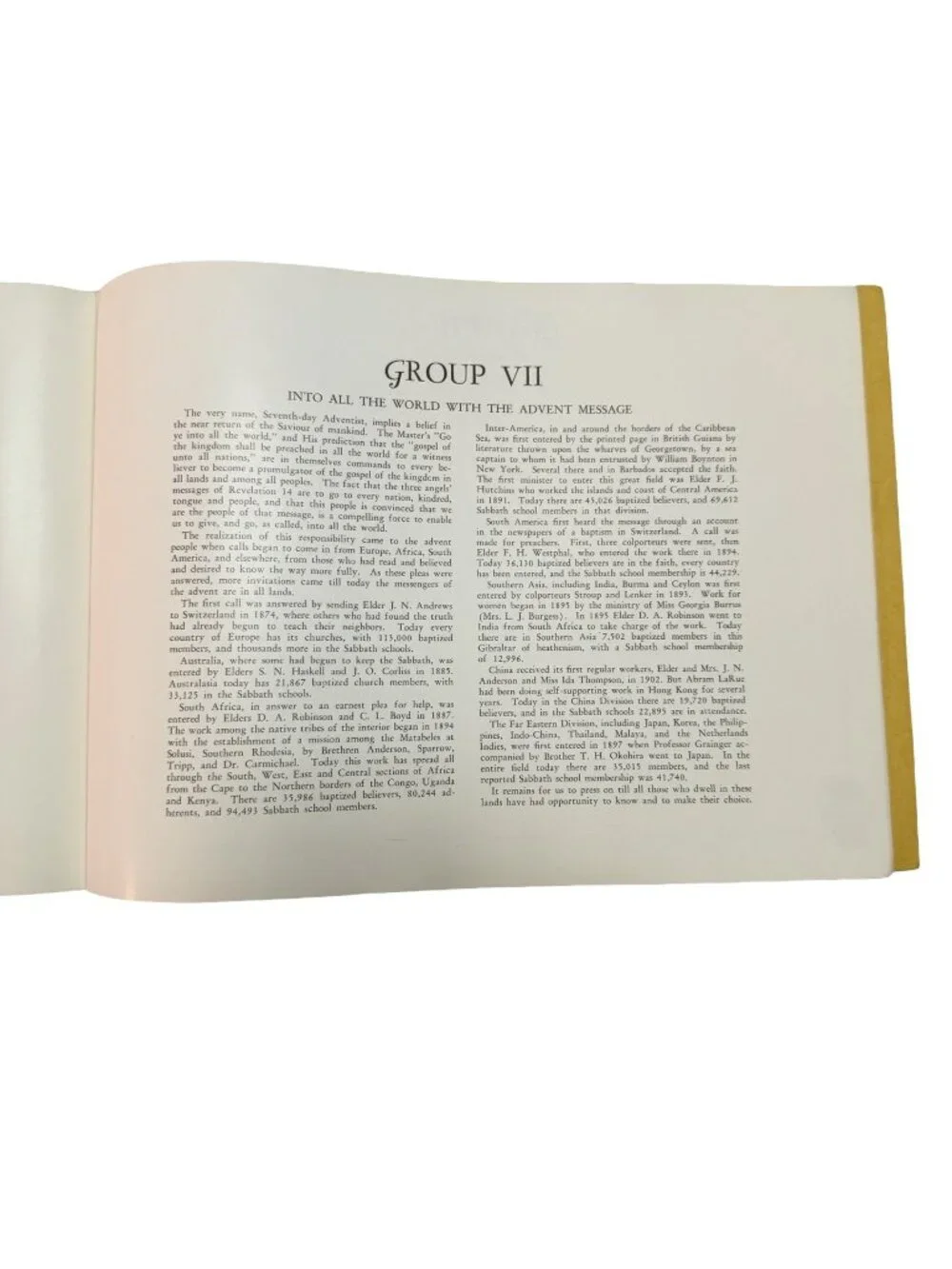 Album of Progress Sabbath School Investment Fund Centennial Anniversary 1844-194